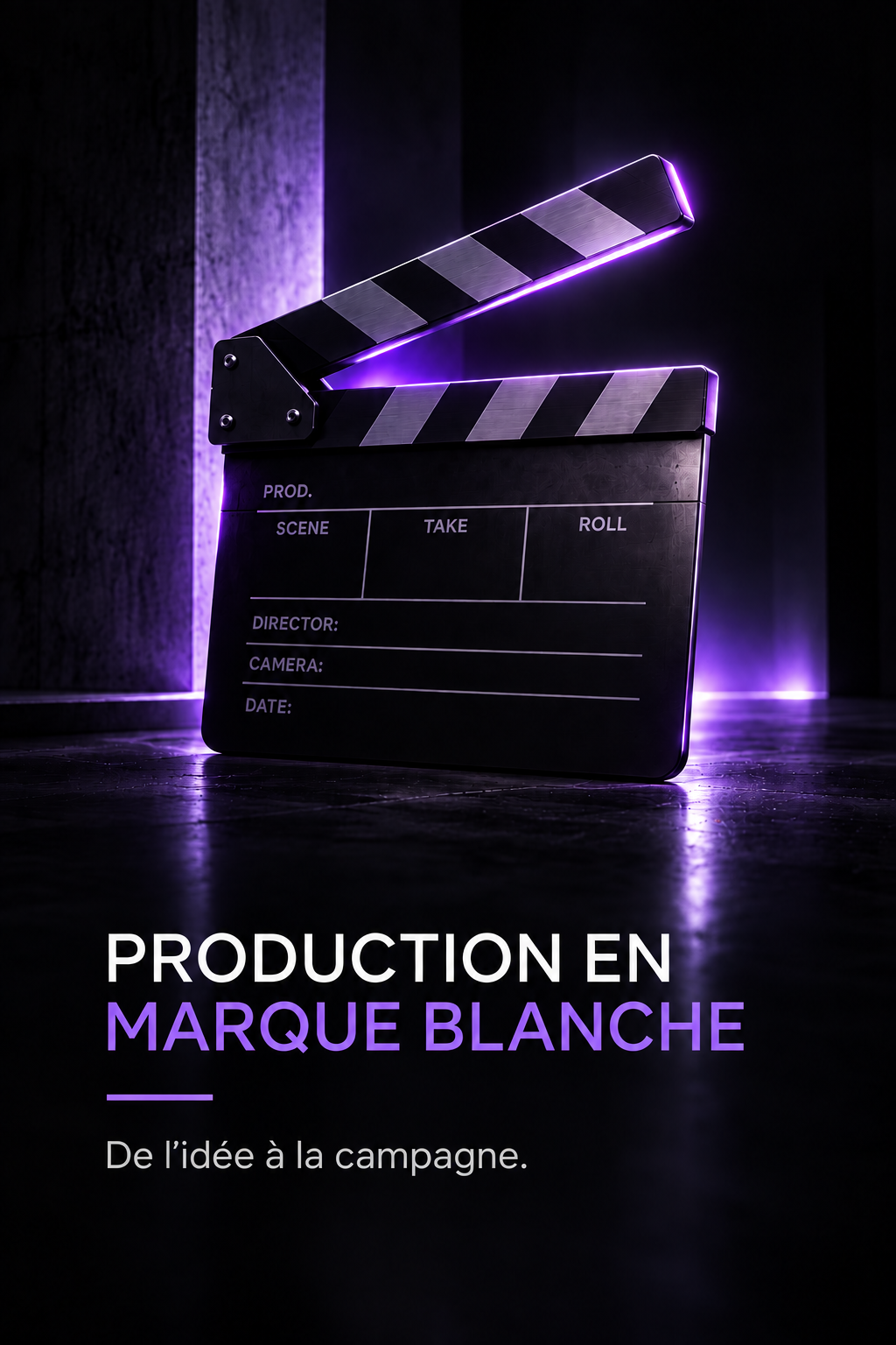 Production en marque blanche — De l’idée à la campagne.