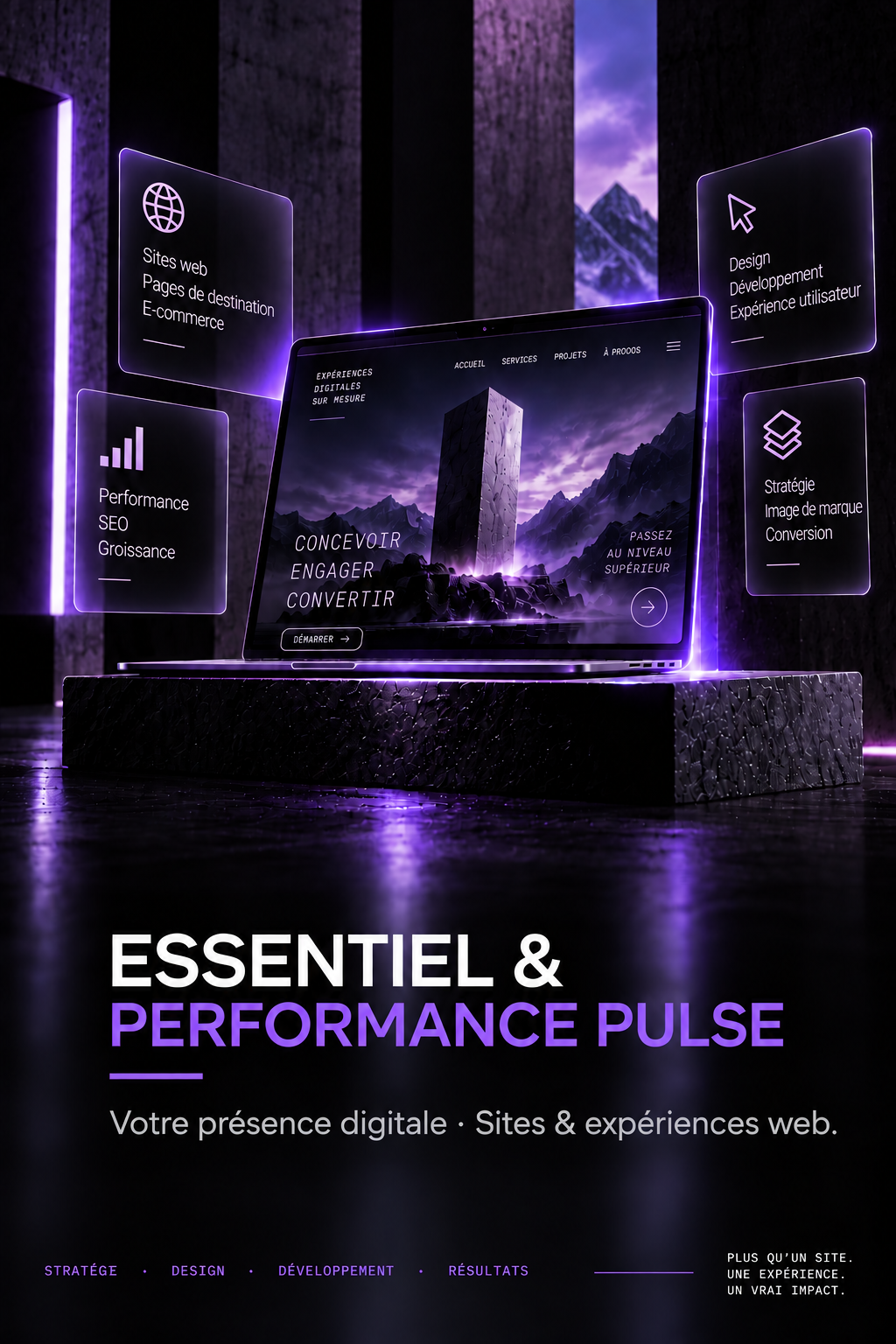 Essentiel & Performance Pulse — Votre présence digitale. Sites & expériences web.